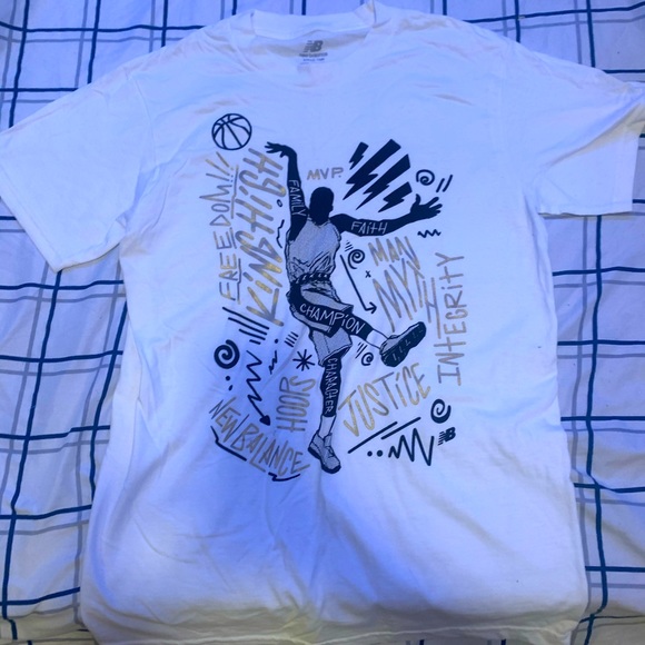 New balance white custom T - Picture 1 of 5